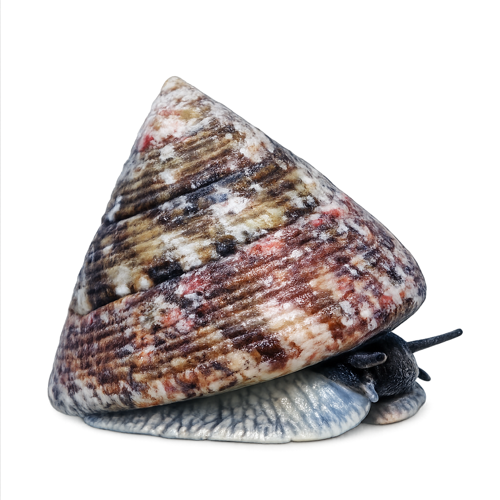 Realistic saltwater aquarium snail